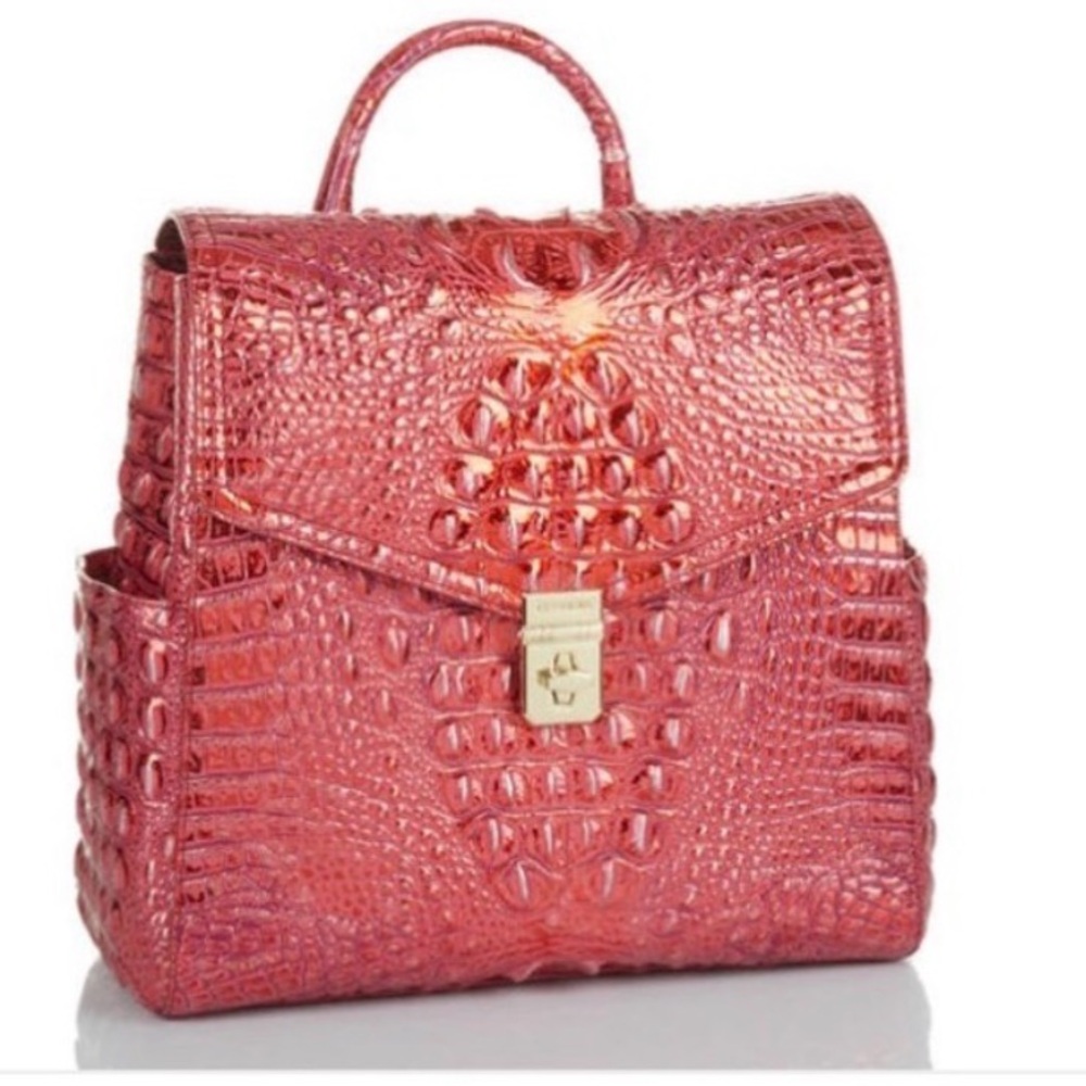 Brahmin Liz Red Dragon Melbourne Backpack and Wallet - Picture 3 of 11